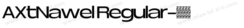 AXtNawel Regular字体转换